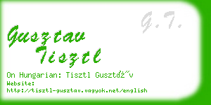 gusztav tisztl business card